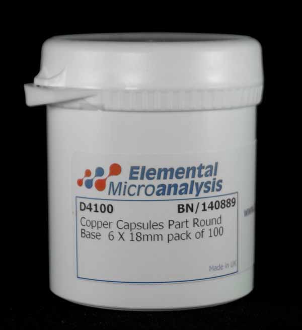 DISCONTINUED

Copper Capsules Part Round Base  6 X 18mm pack of 100